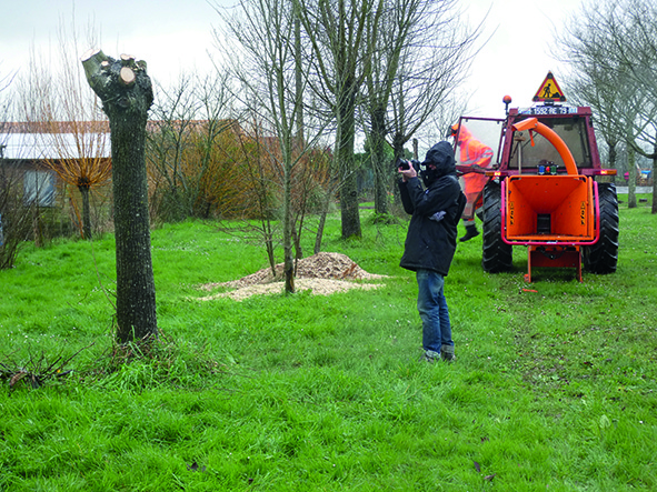 Tournage d'un film sur les trognes