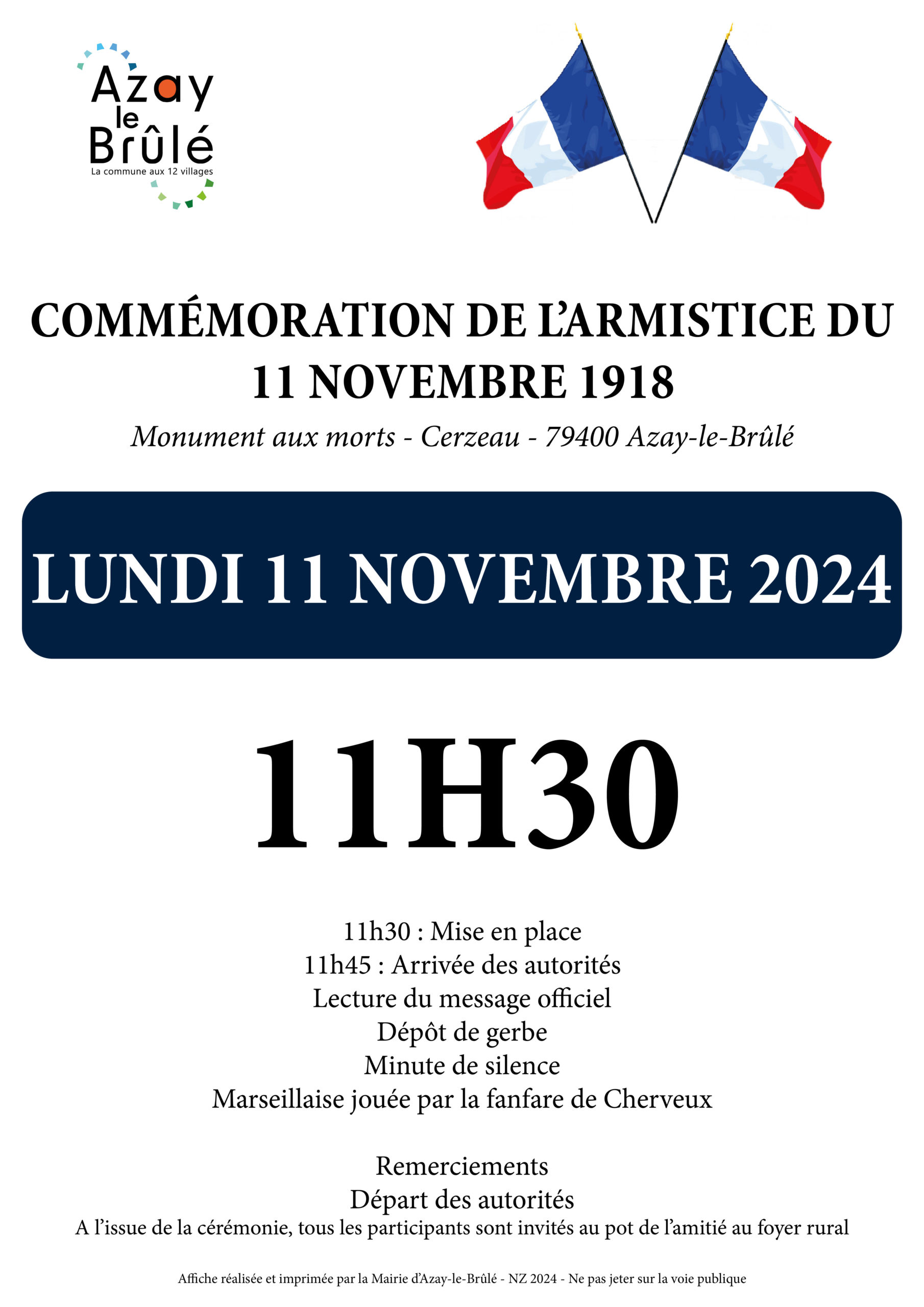 Cérémonie du 11 novembre