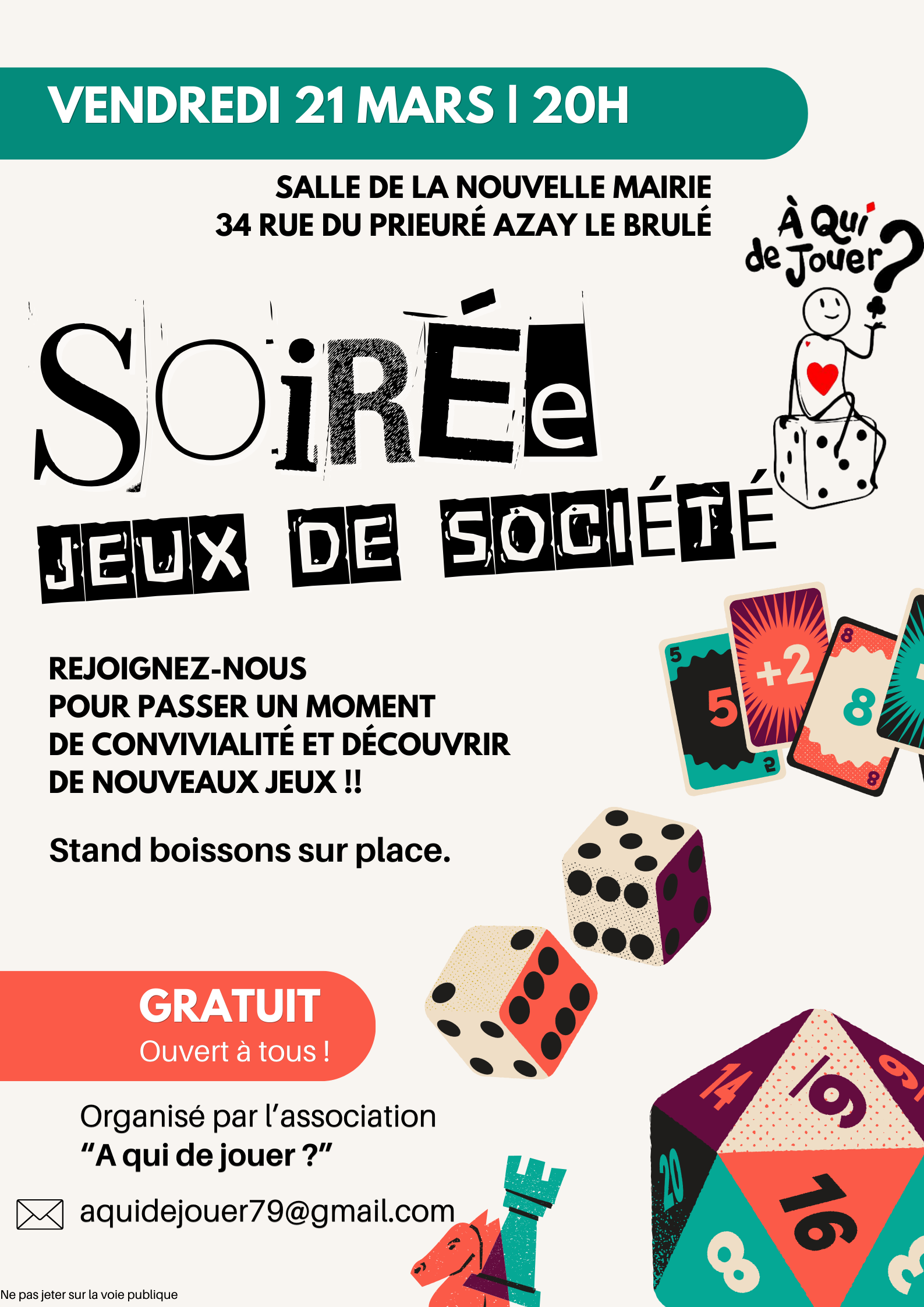 Soirée jeux de sociétés